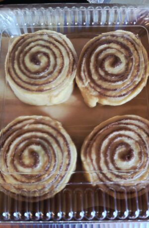 Organic Sourdough Cinnamon Rolls; Giant 4 pack